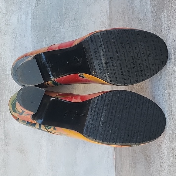 John Fluevog floral booties size 8 - Picture 8 of 13